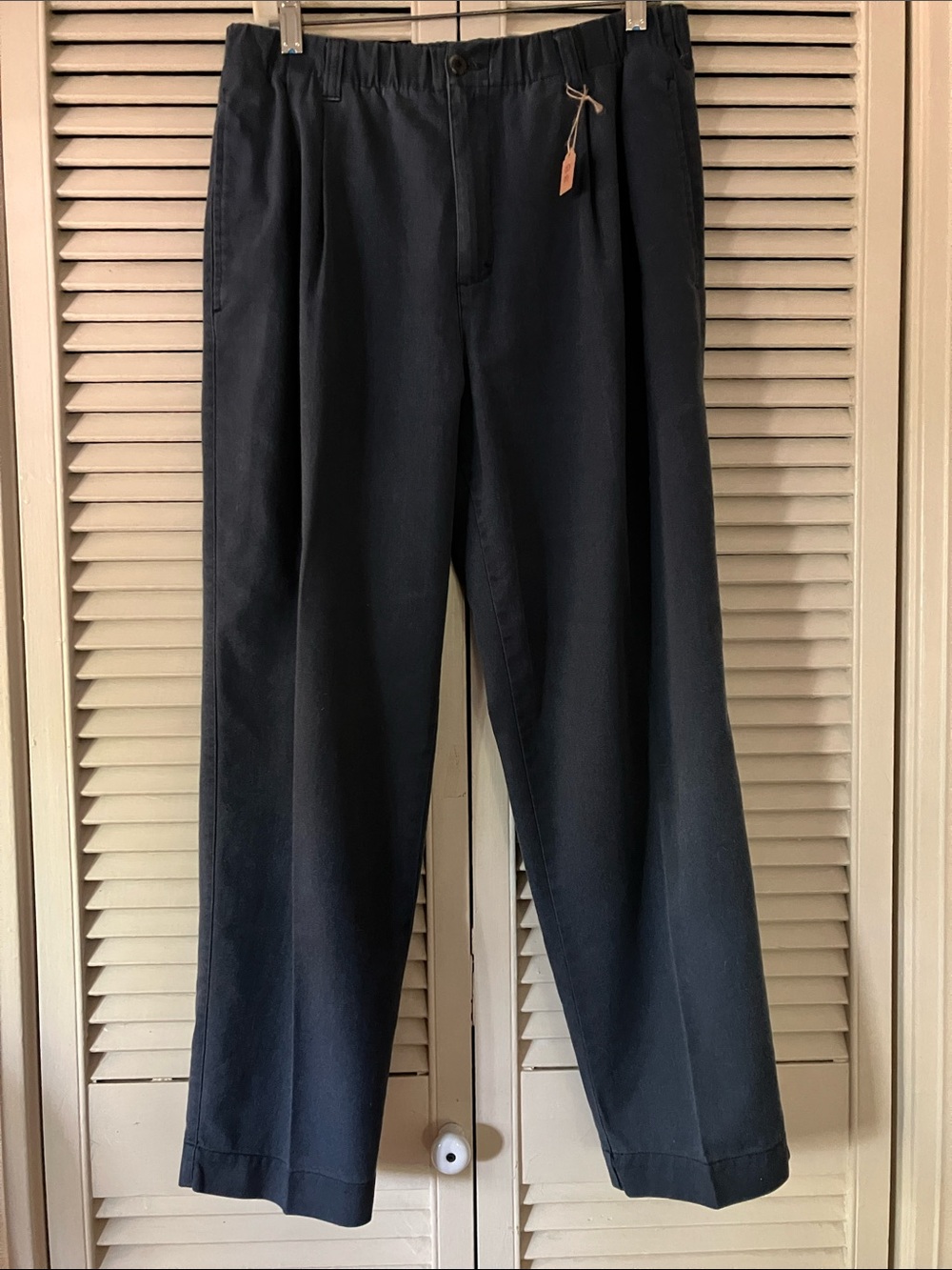 L.L. Bean Dusty Blue Straight Leg Women's Trousers Size 10